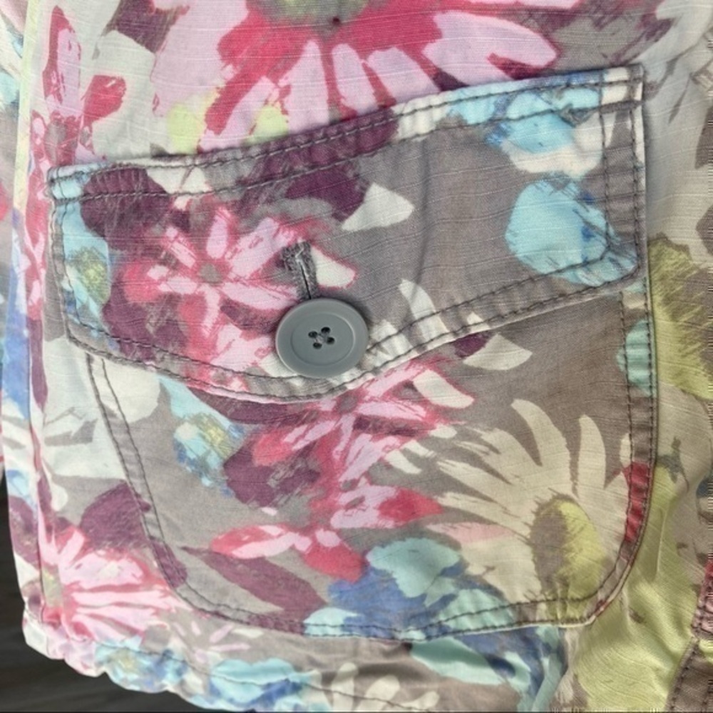 Mossimo Flower Spring Utility Cargo Jacket Coat M - image 4